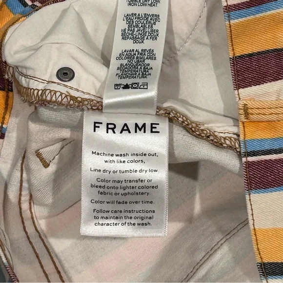 Donated - not for sale.
Frame Denim Le Cutoff Shorts multicolor stripes - Picture 5 of 7